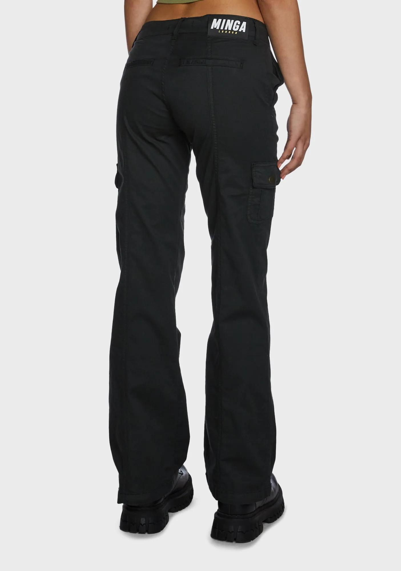 Eve Y2K Cargo Pants - Black