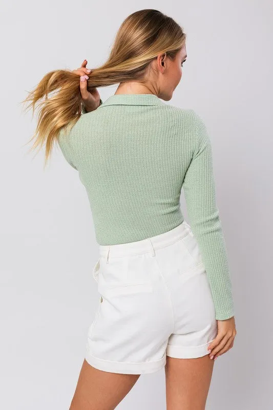 Everyday Essential Collared Bodysuit