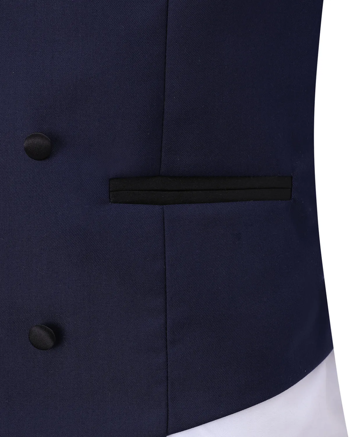 Fashion Men's Suit Vest Regular Fit Shawl Lapel Waistcoat Groomsmen