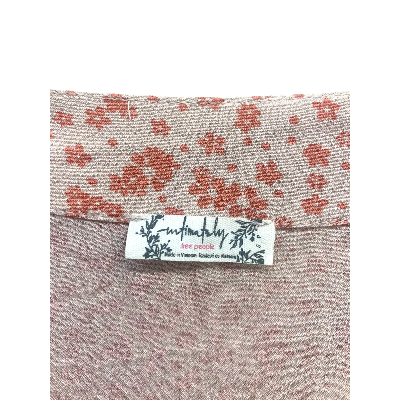 Free People Ditsy Floral Bodysuit SZ small