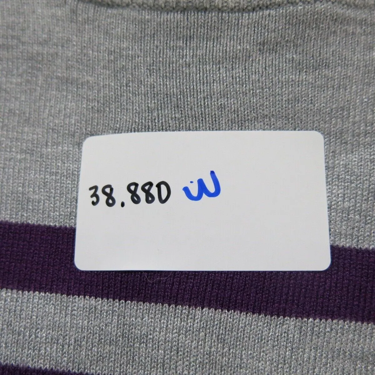 French Connection Womens Sweater Dress 3/4 Sleeves Round Neck Purple Gray US 8