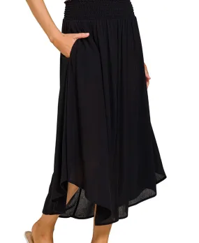 Gabi Smocked Waist Woven Skirt