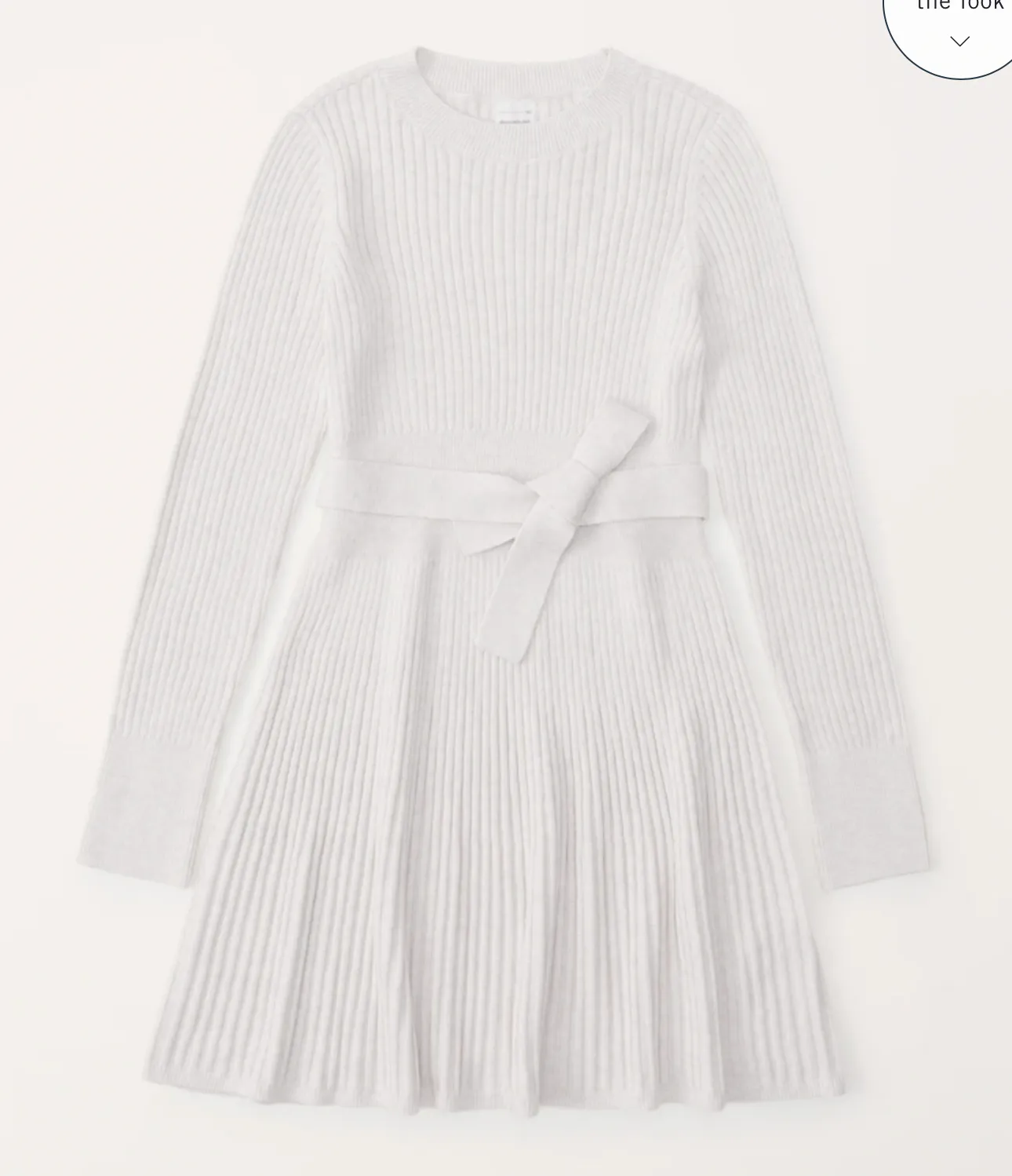 Girls Belted Sweater Dress