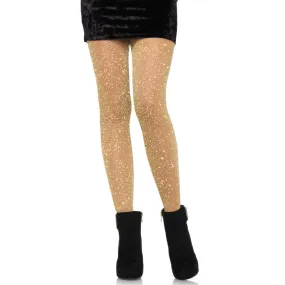 Glittery Gold Sheer Pantyhose - Leg Avenue