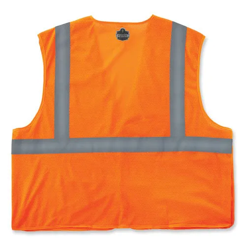 Glowear 8215ba-s Single Size Class 2 Economy Breakaway Mesh Vest, Polyester, Medium, Orange, Ships In 1-3 Business Days