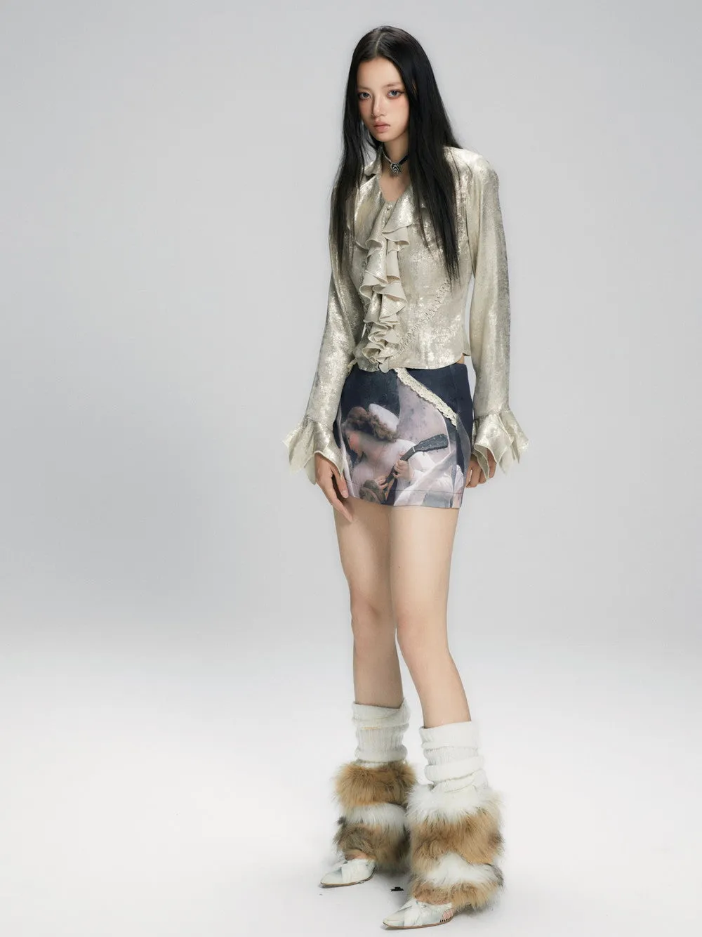 Goddess Myth Thin Nichi Micro--Mini Tight Mini-Skirt