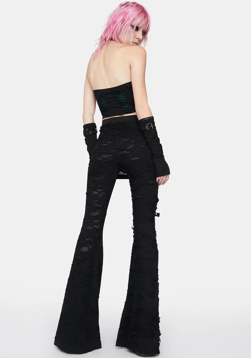 Gothic Flare Long Pants