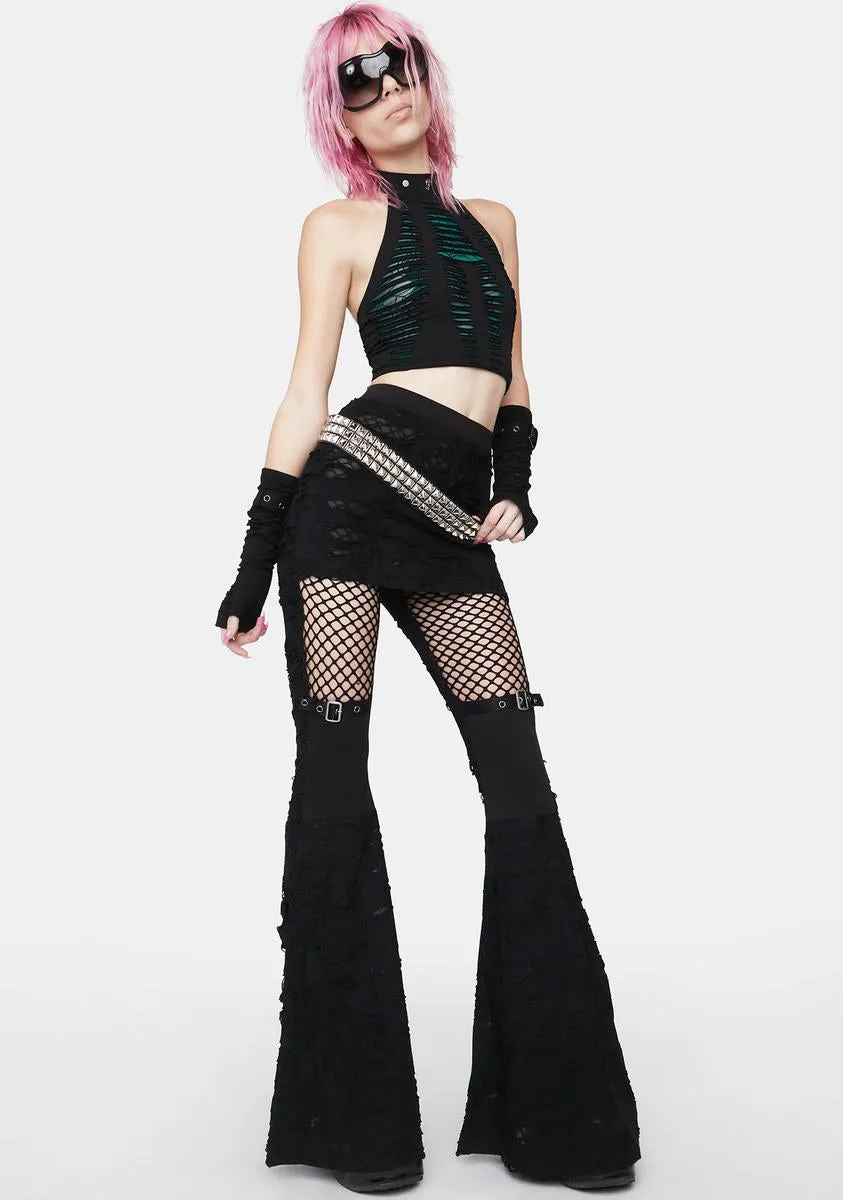 Gothic Flare Long Pants