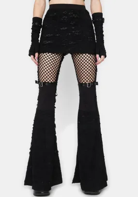 Gothic Flare Long Pants