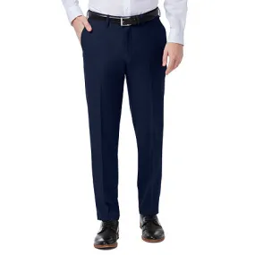 HAGGAR Mens Slim fit Dress Pants 32 / 30 Navy Blue Solid