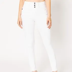 High Rise Waistband Detail Super Skinny