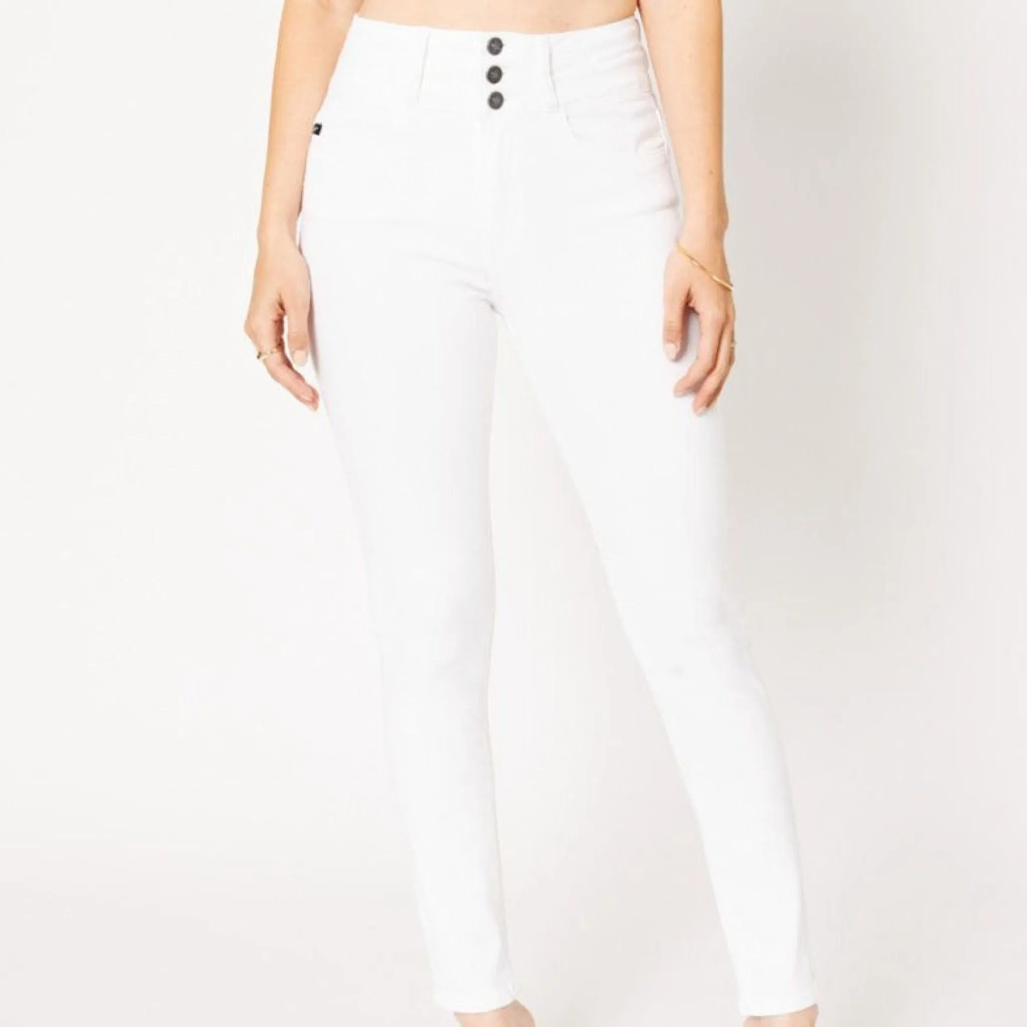 High Rise Waistband Detail Super Skinny