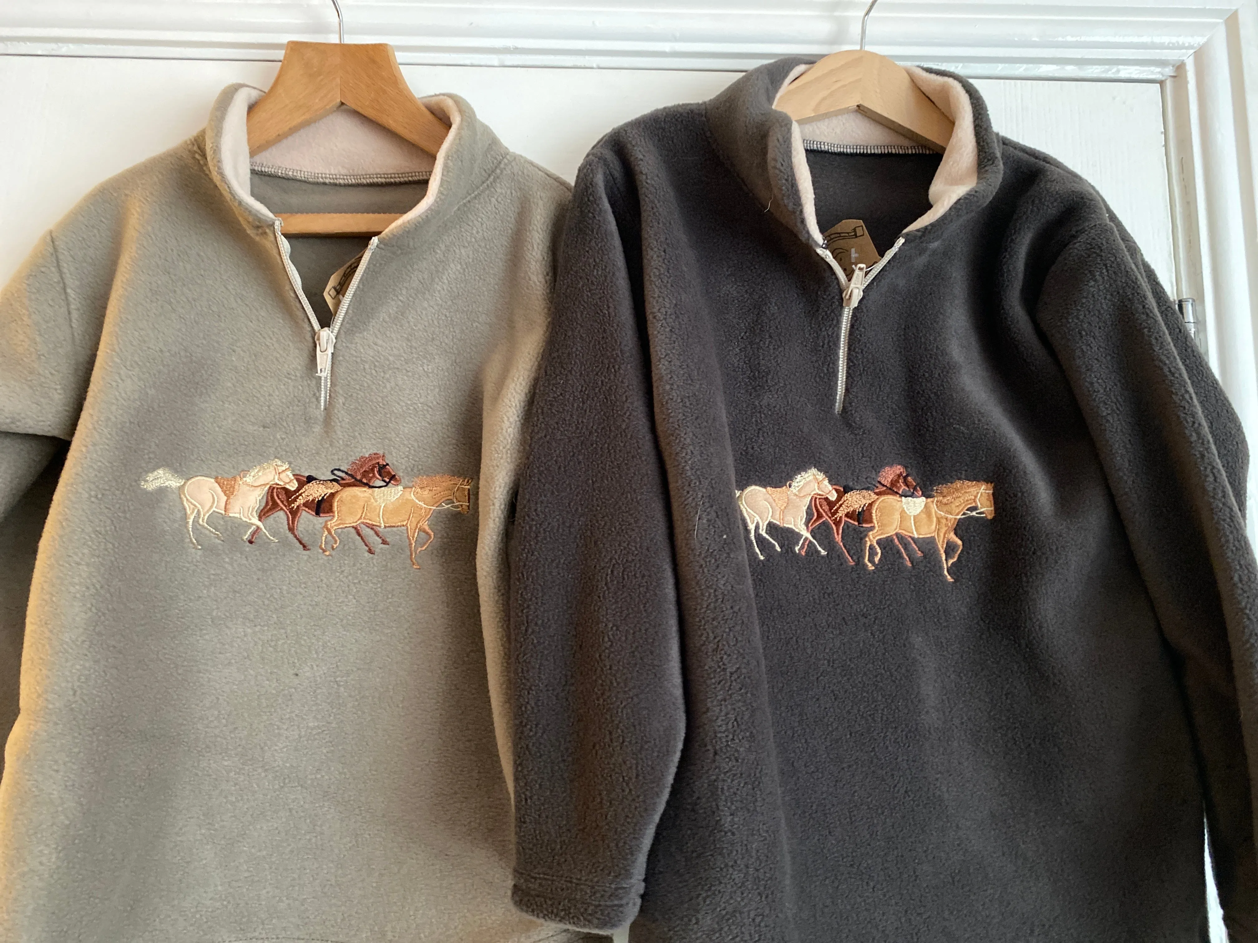 Horse Unisex Kids Appliqué Over Fleece / Tunic
