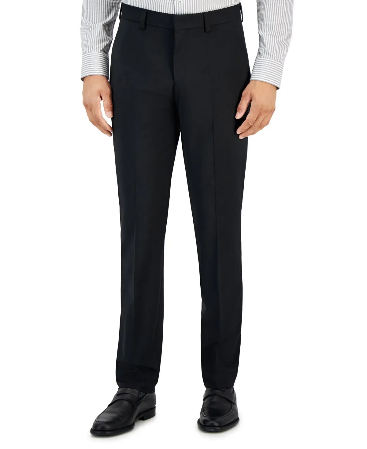 Hugo Boss Mens Modern fit Dress Pants Pants 34 / 32 Black Solid