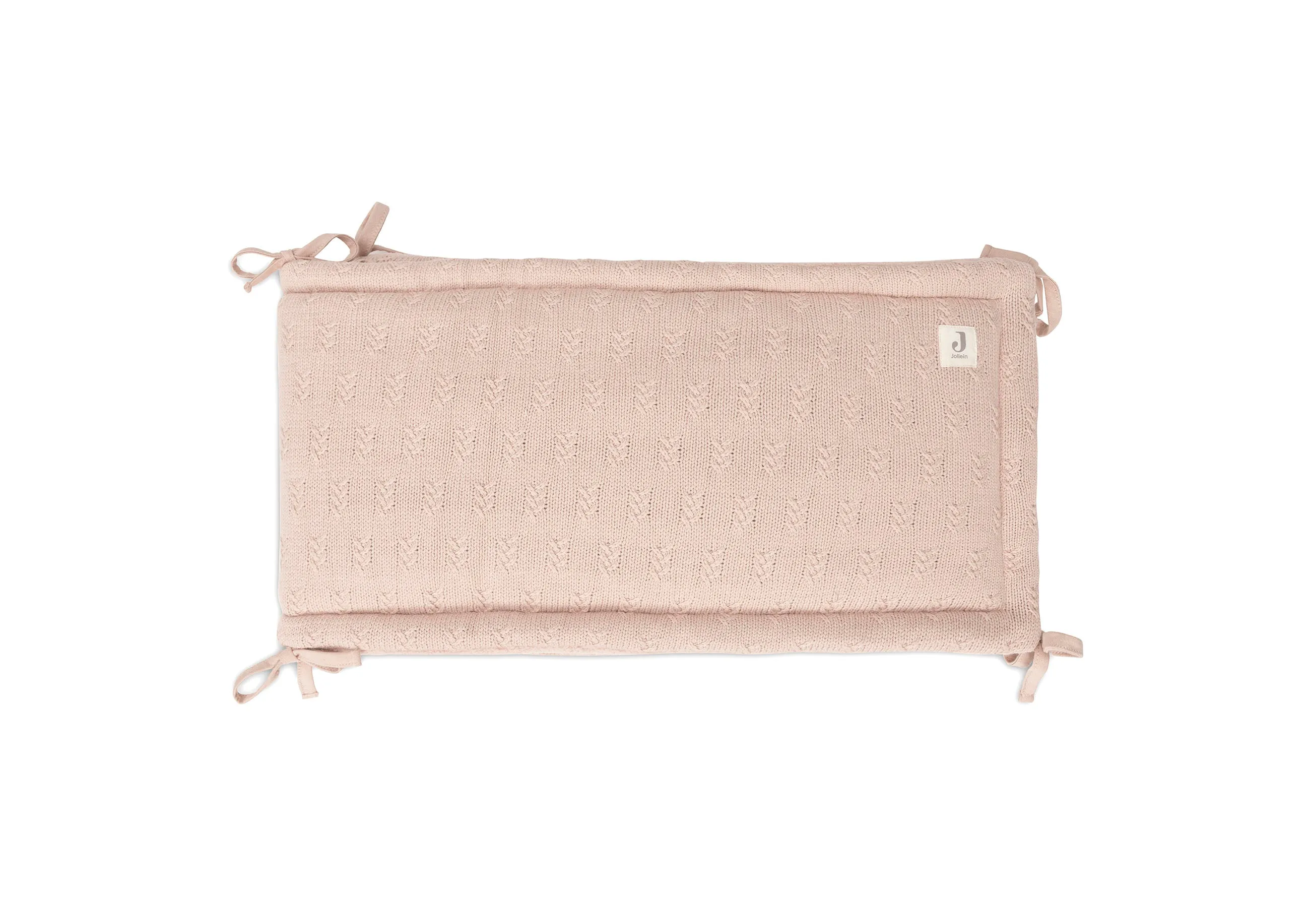 Jollein Play Pen / Bed Bumper 35x180 cm | Grain Knit Wild Rose