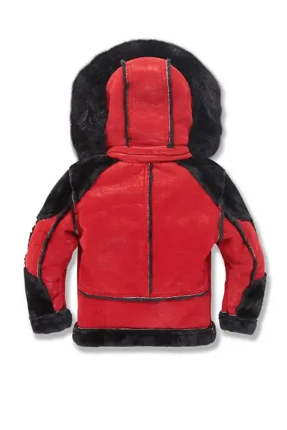 Jordan Craig  Kids El Jefe Shearling Moto Jacket (Bred)