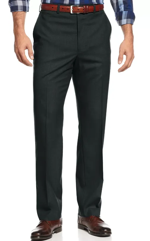 Kenneth Cole Reaction Mens Slim fit Dress Pants 36 / 32 Blue Solid Stretch