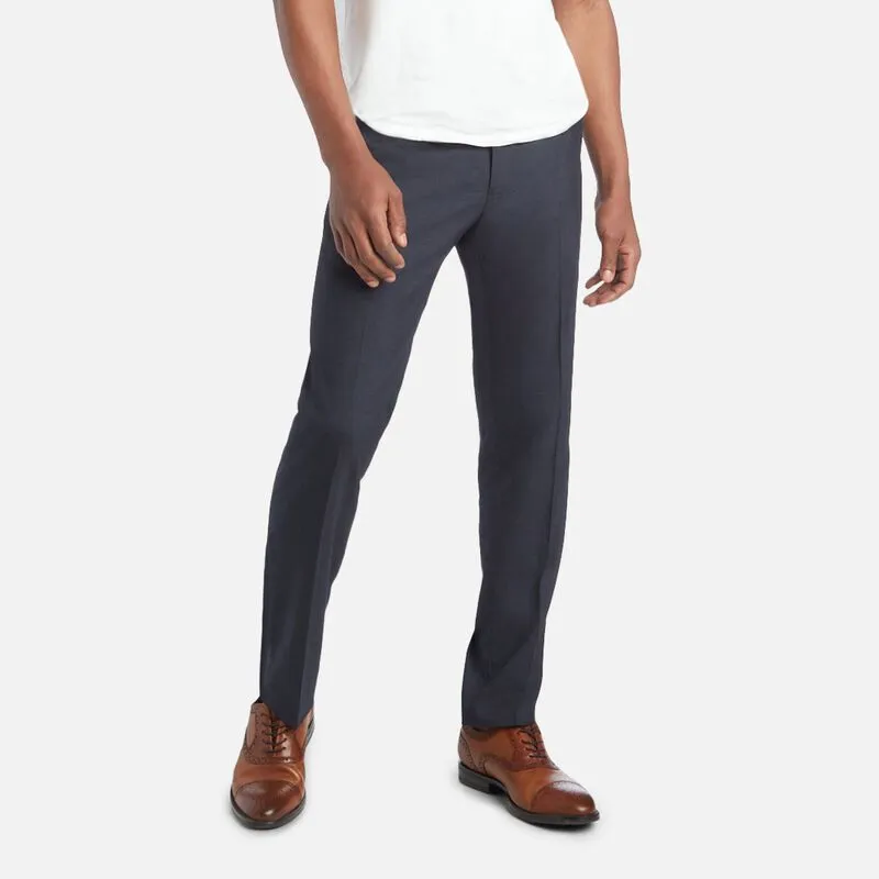 Kenneth Cole Reaction Mens Slim fit Dress Pants 36 / 32 Blue Solid Stretch