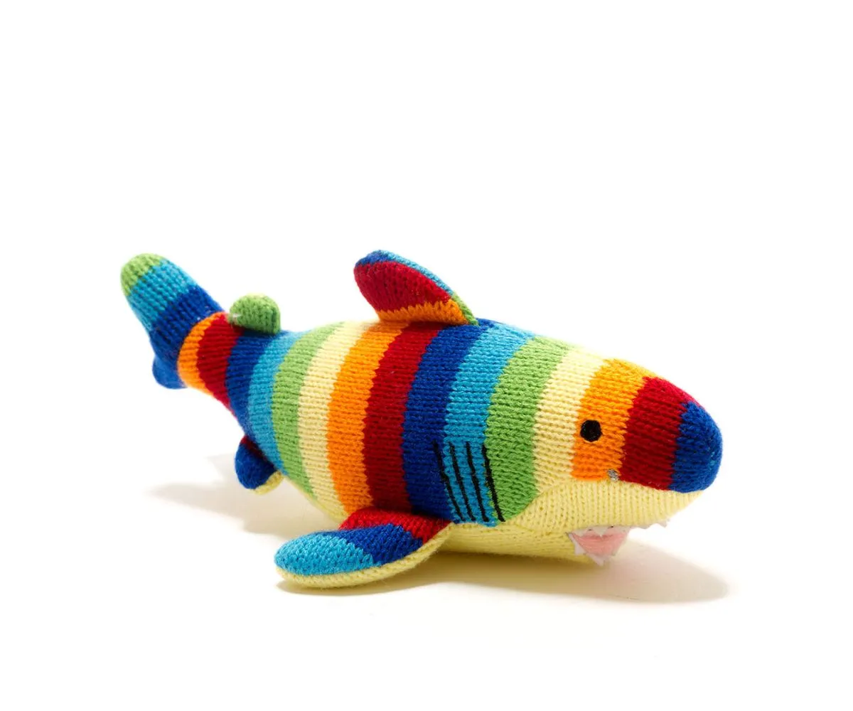 Knitted Shark Rattle