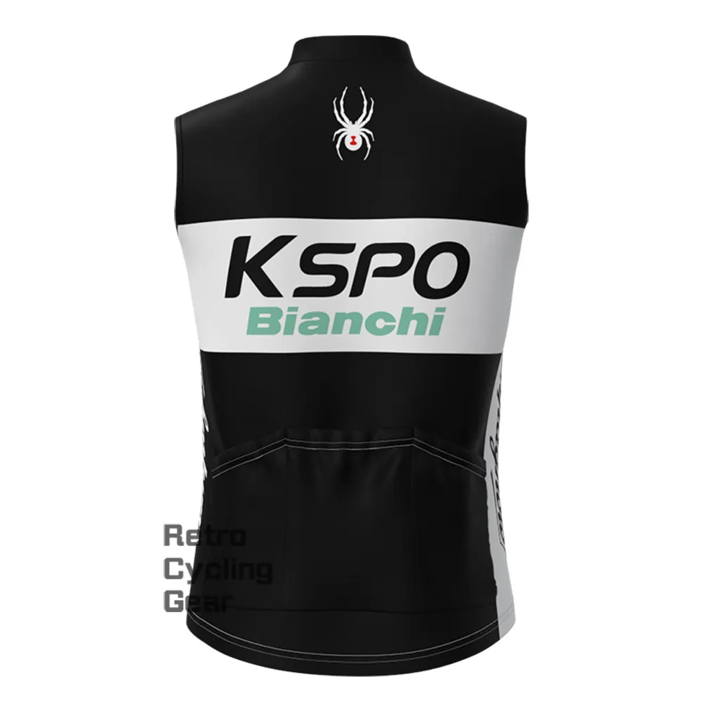 KSPO Bianchi Fleece Retro Cycling Vest