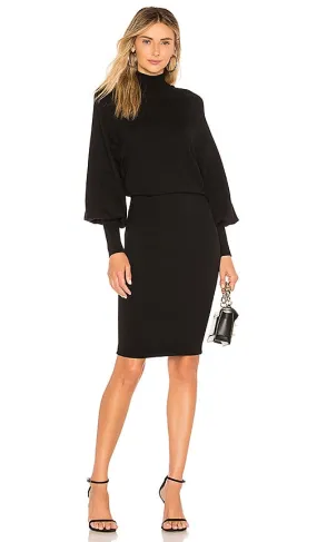 L'Academie The Jen Sweater Dress in Black