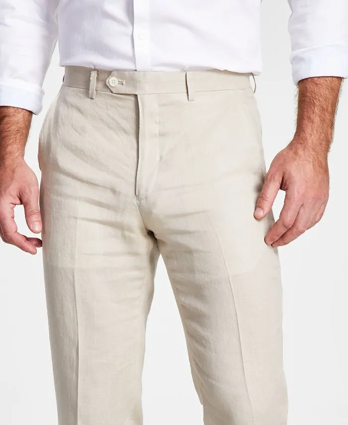 Lauren By Ralph Lauren Mens Classic fit Dress Pants 36 / 32 Beige Solid