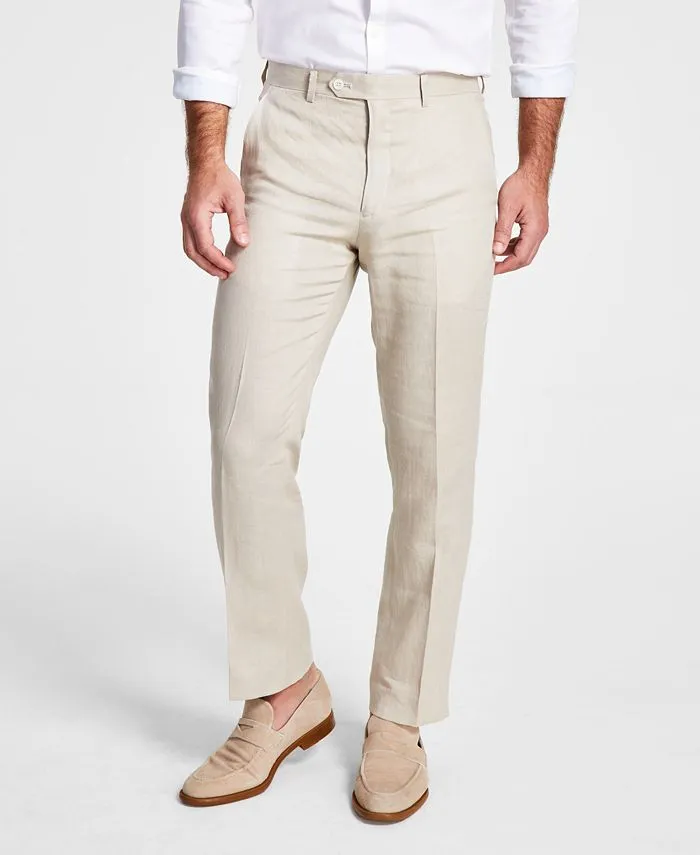 Lauren By Ralph Lauren Mens Classic fit Dress Pants 36 / 32 Beige Solid