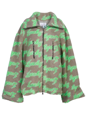 Lucky-print Fleece Zip Jacket