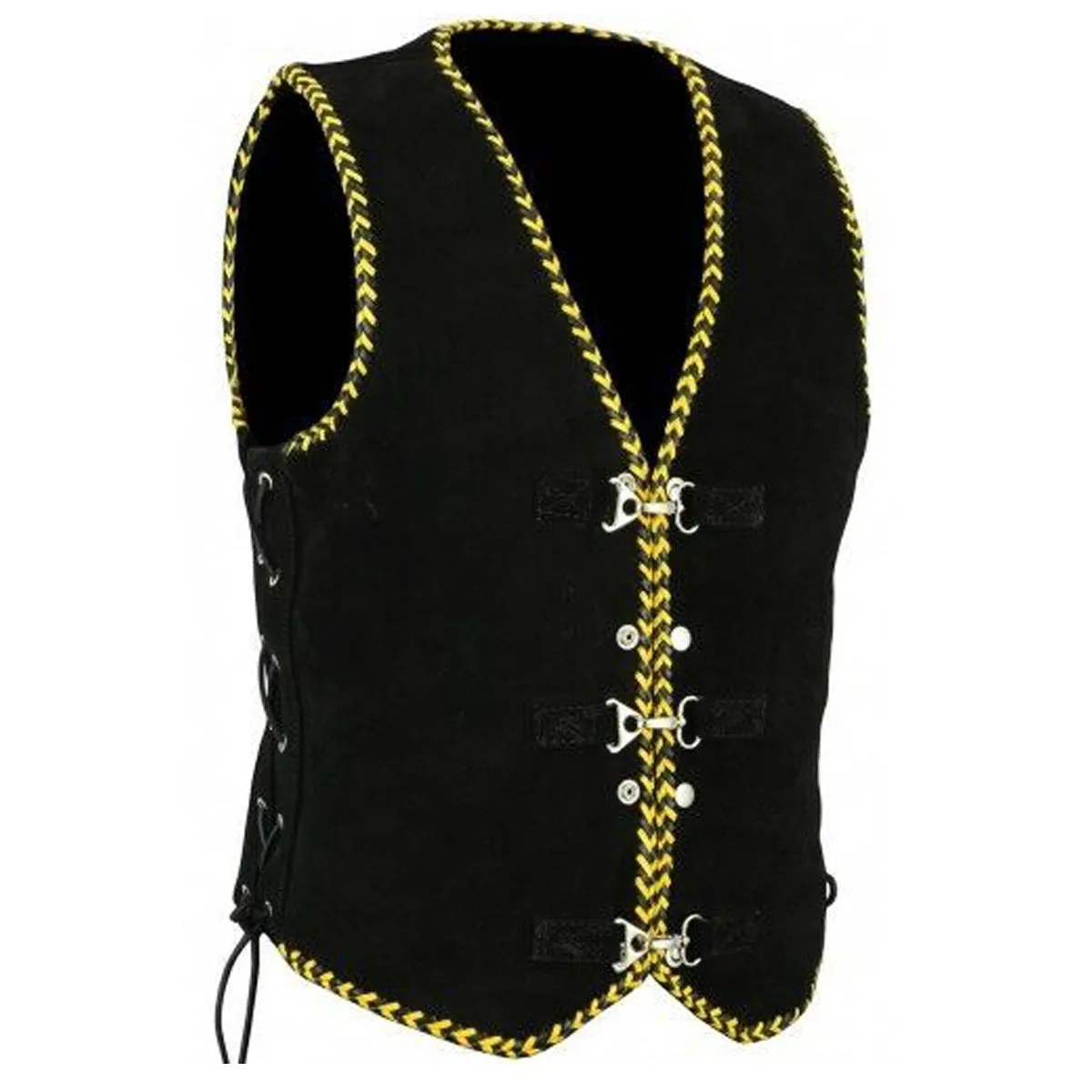 Men Western Suede Leather Vest