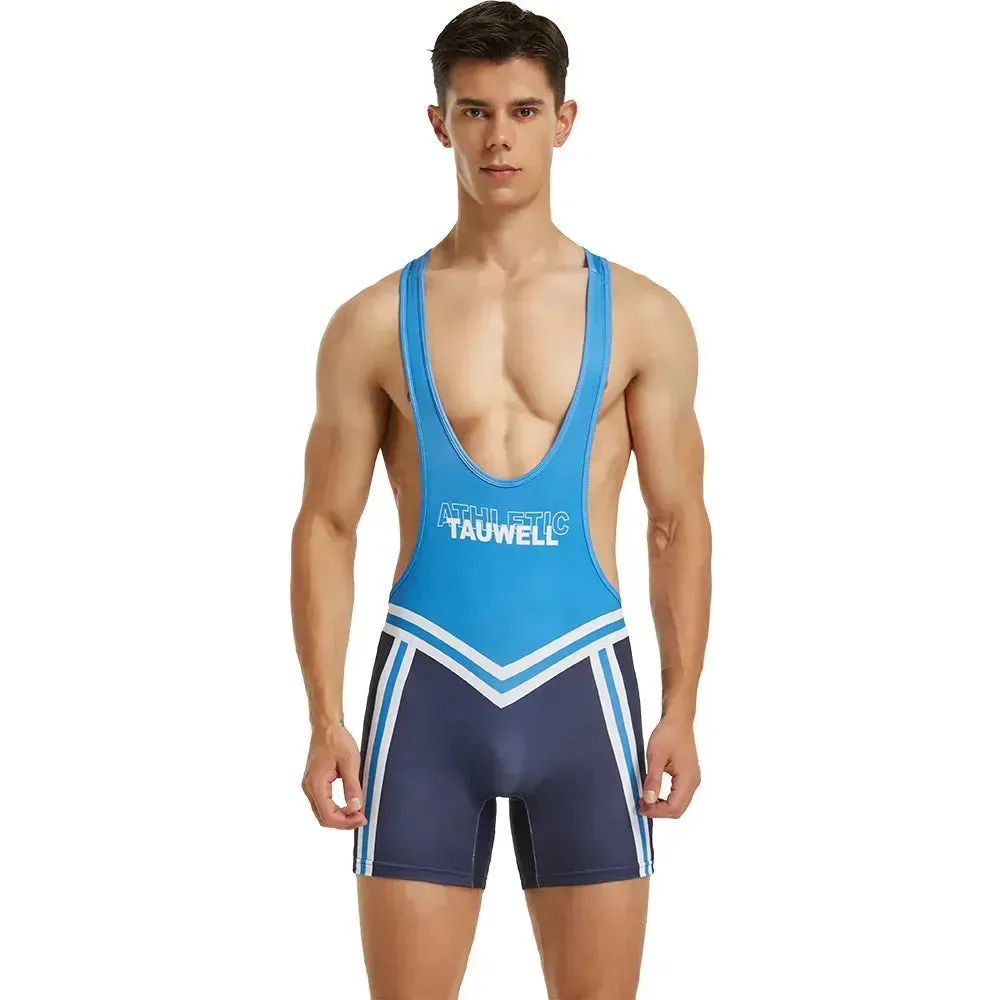 Men's Fitness Swimming Shark Pants Bodysuit Thong