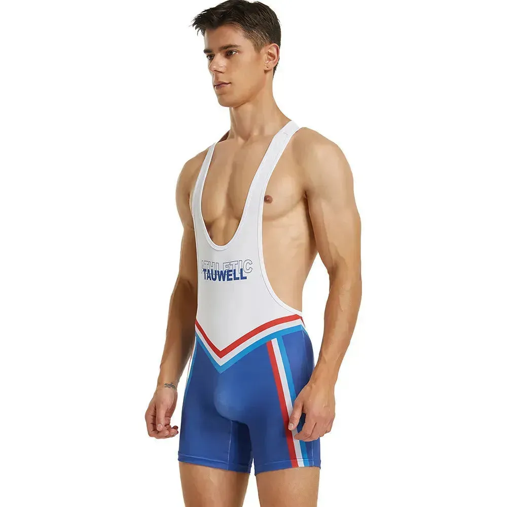 Men's Fitness Swimming Shark Pants Bodysuit Thong