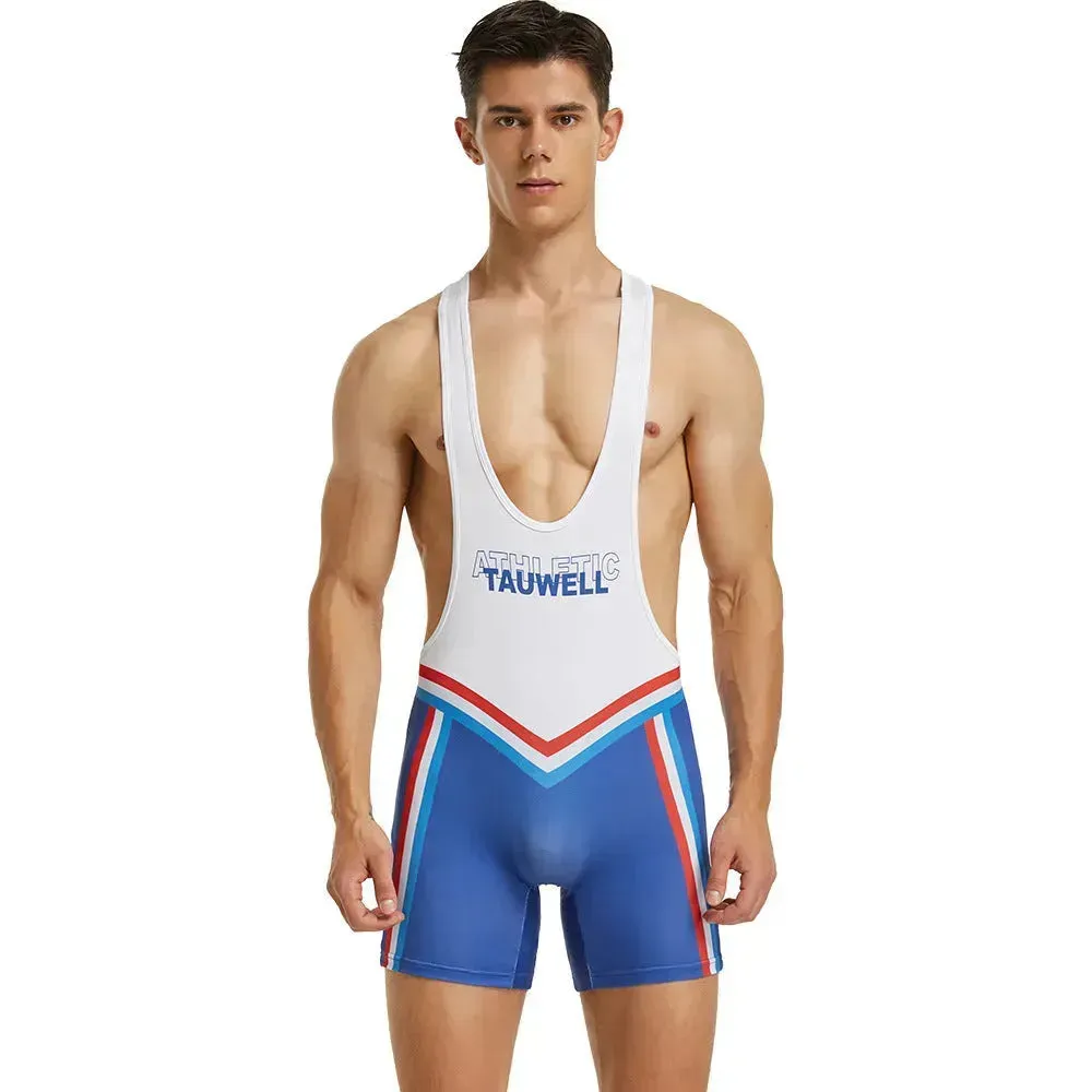 Men's Fitness Swimming Shark Pants Bodysuit Thong