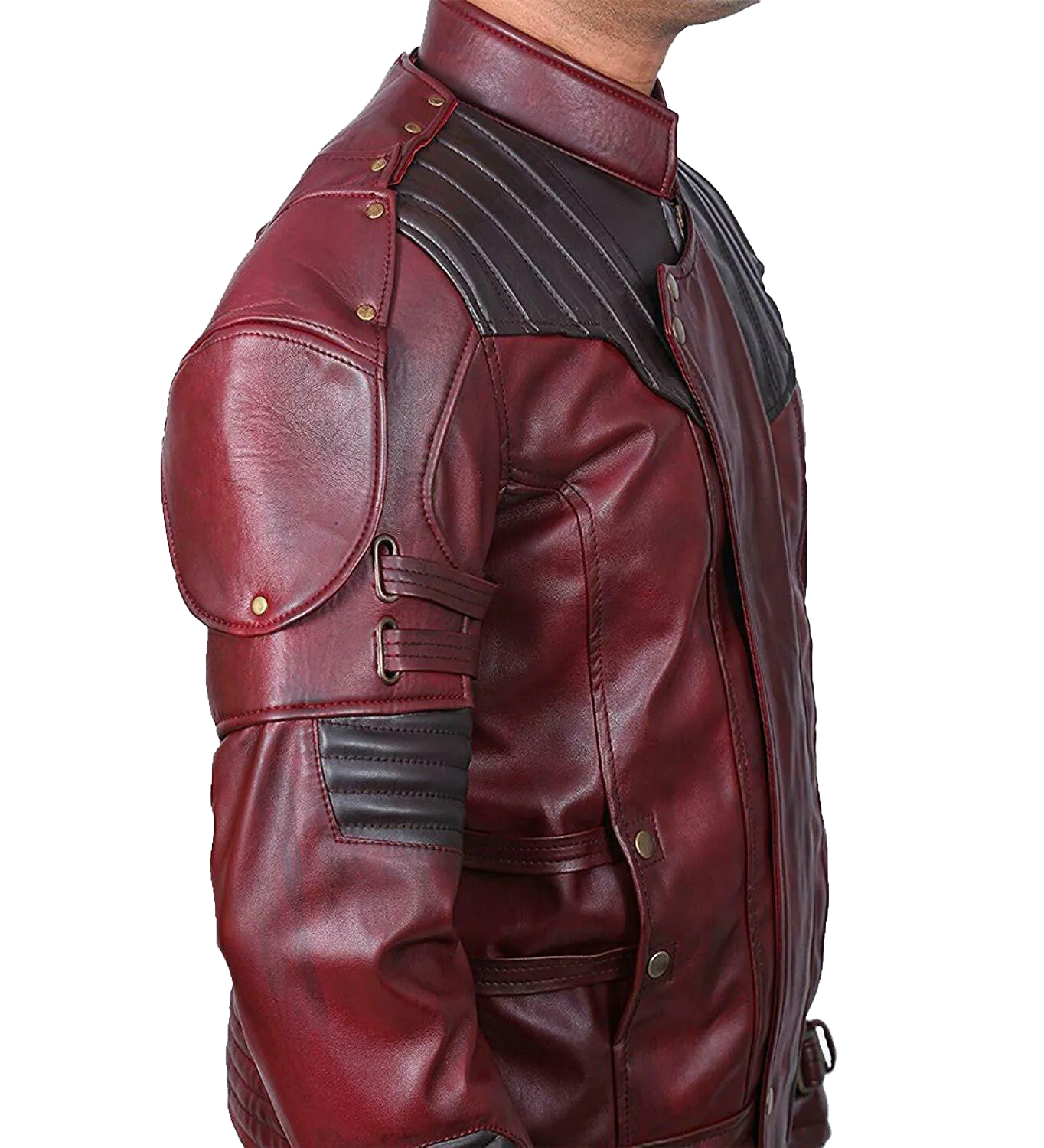 Mens Superhero Thor 4 men's Galaxy Leather Trench Costume Jacket