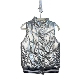 Metallic Zip Front Vest