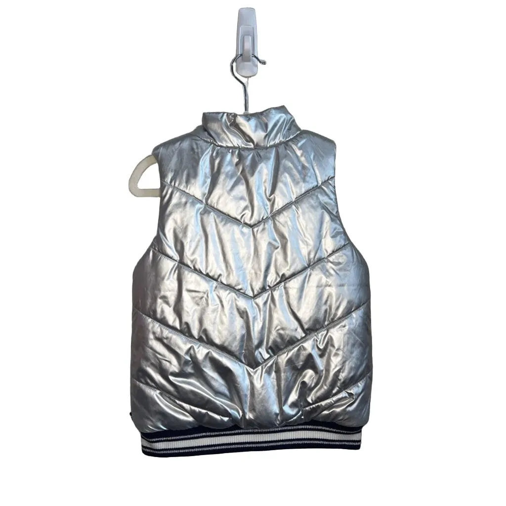 Metallic Zip Front Vest