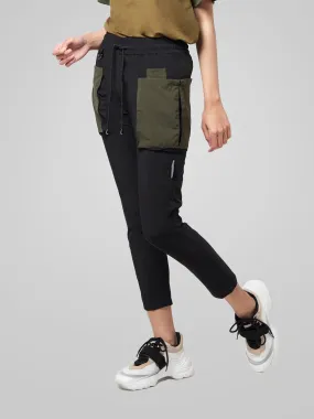 Military Green Utilitarian Cargo Female Pants