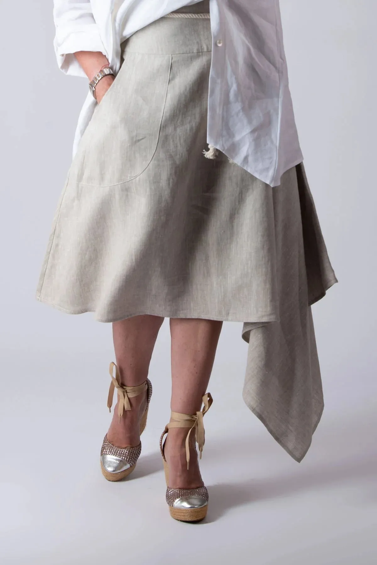 MISY STYLISH LINEN SKIRT