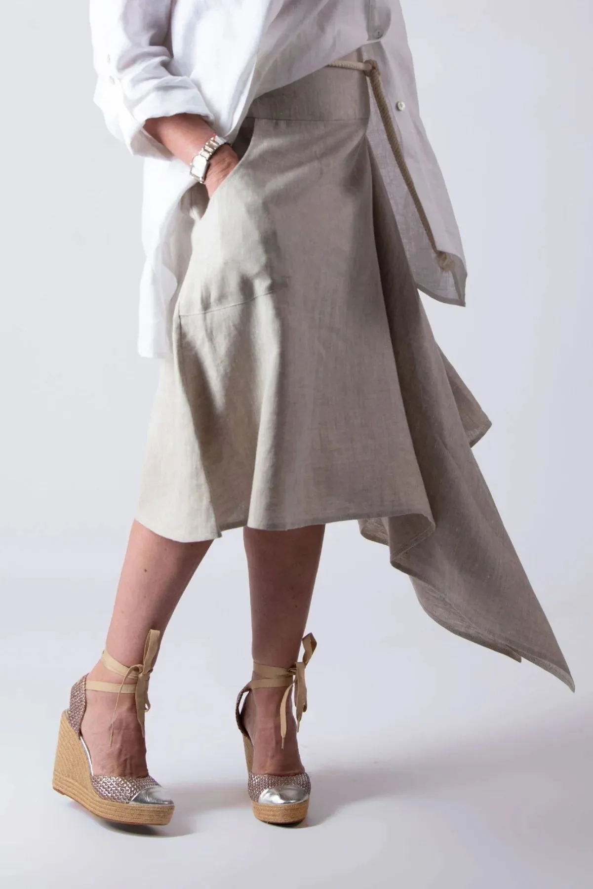 MISY STYLISH LINEN SKIRT