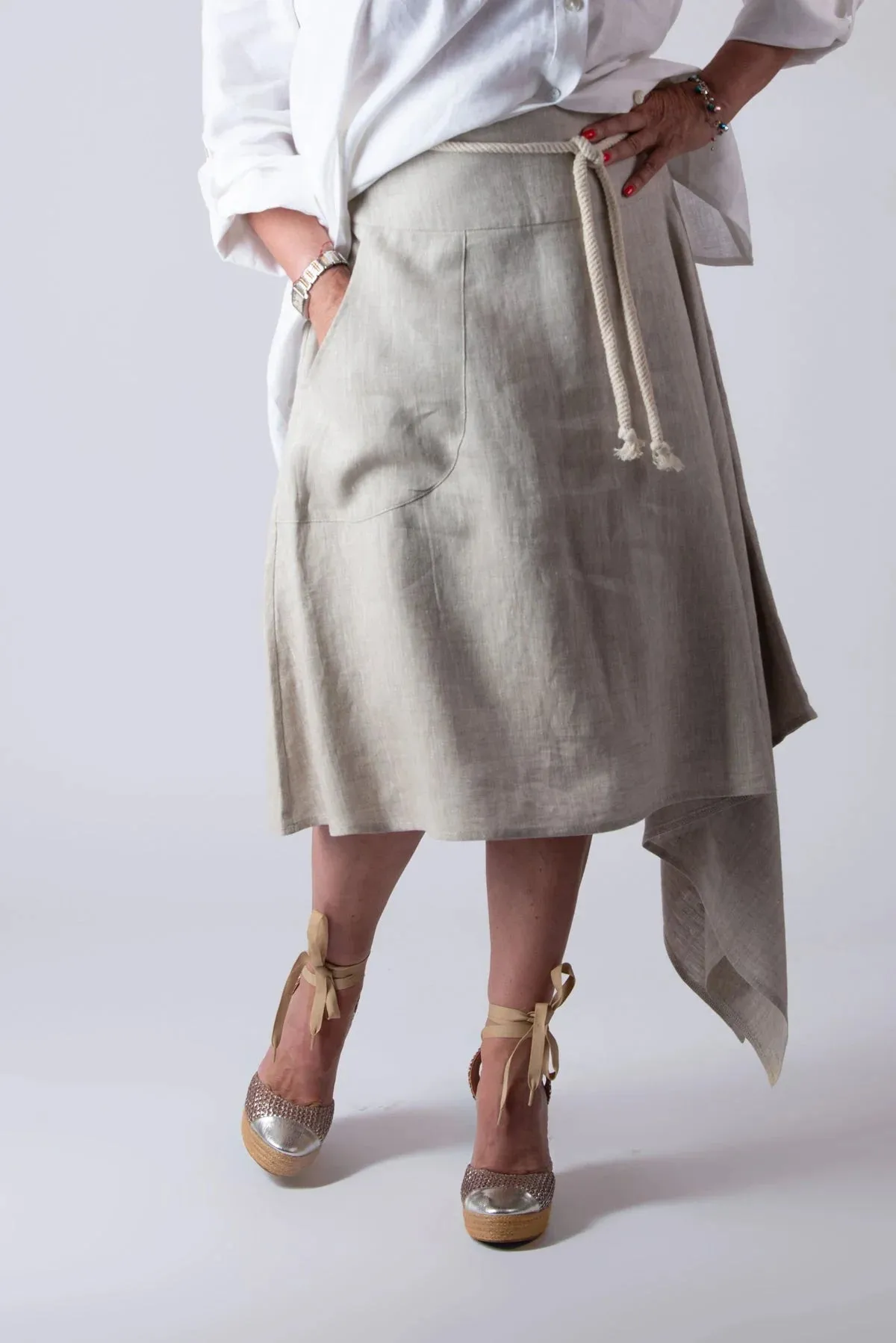 MISY STYLISH LINEN SKIRT