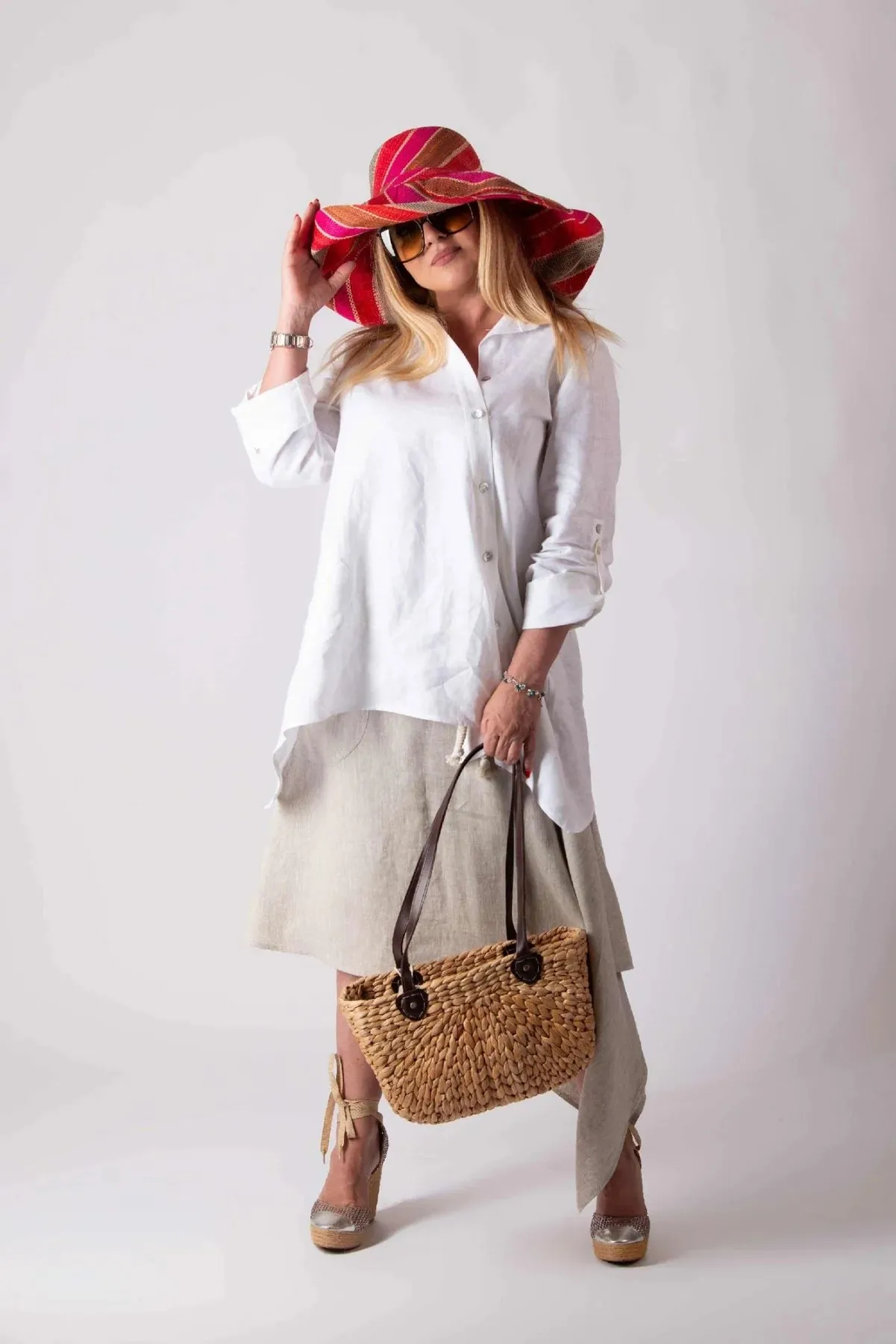 MISY STYLISH LINEN SKIRT
