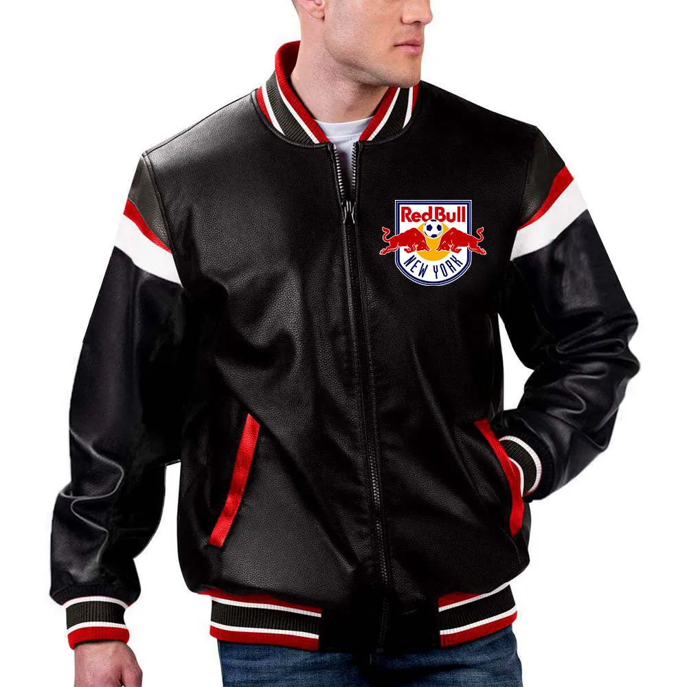 MLS New York Red Bulls Leather Jacket