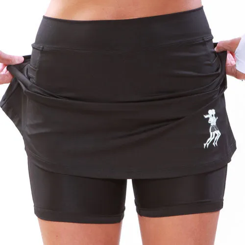 NEW! Longer Length Black Athletic Skirt