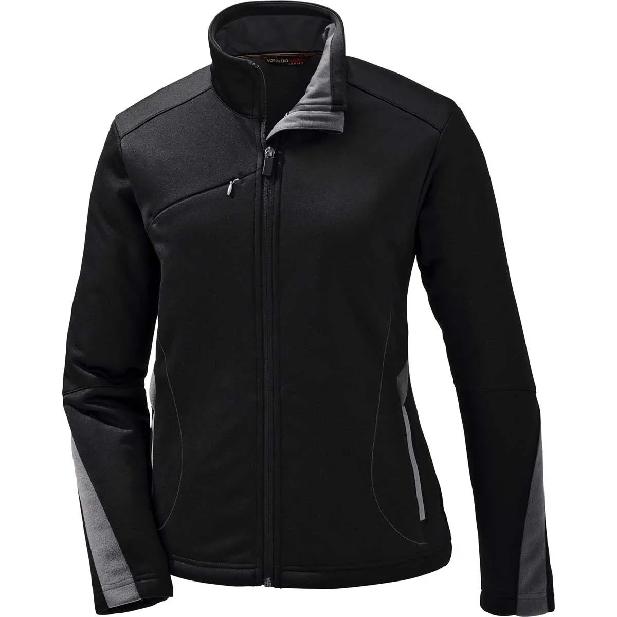 North End Women's Black Escape Bonded Fleece Jacket