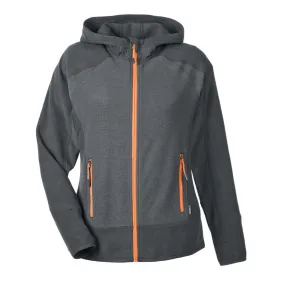 North End Women's Carbon/Orange Soda Polartec Active Jacket