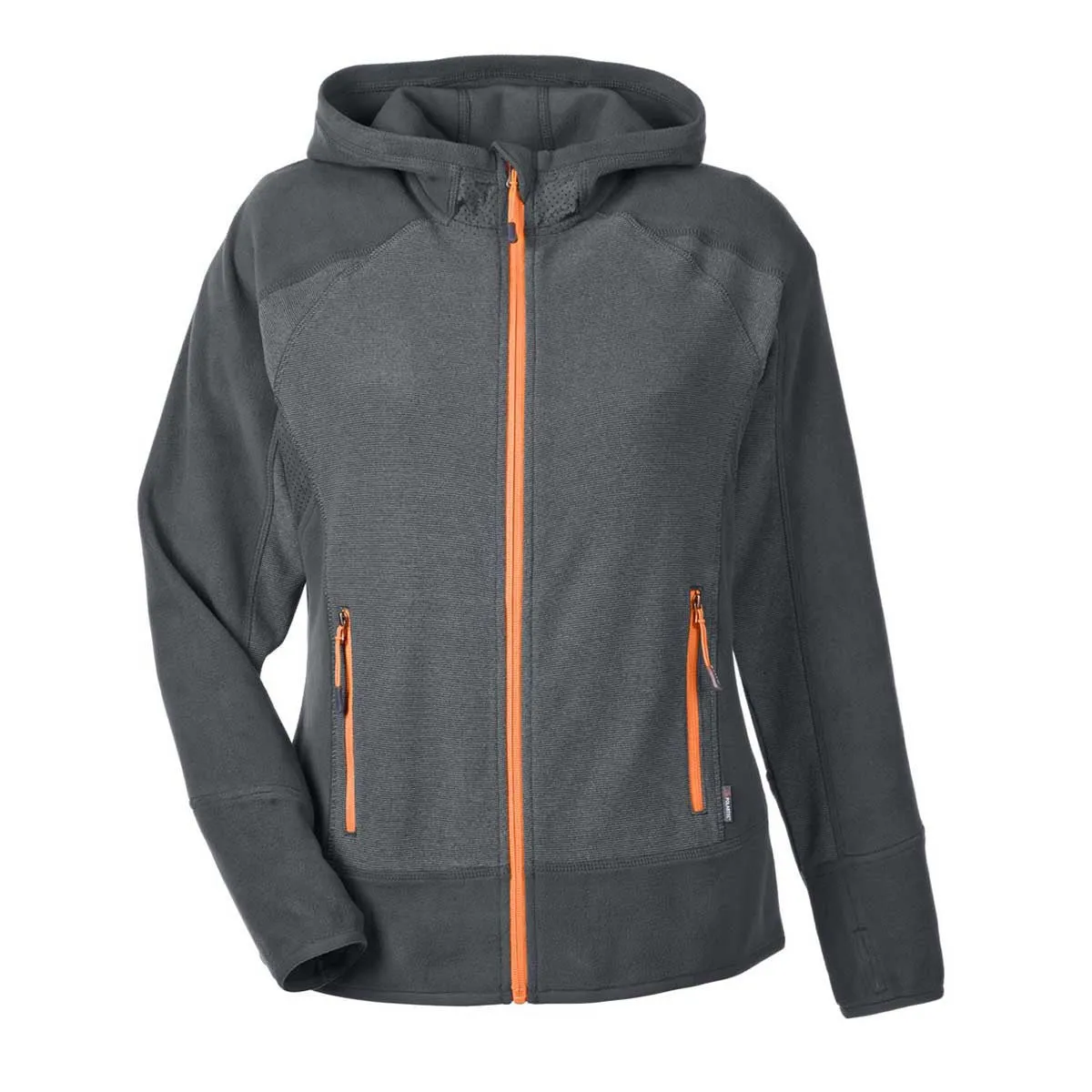 North End Women's Carbon/Orange Soda Polartec Active Jacket