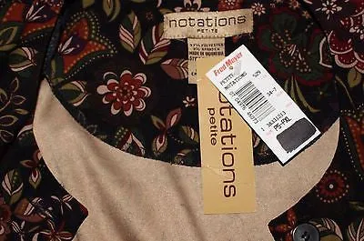 NOTATIONS Petite Jacket Size PM