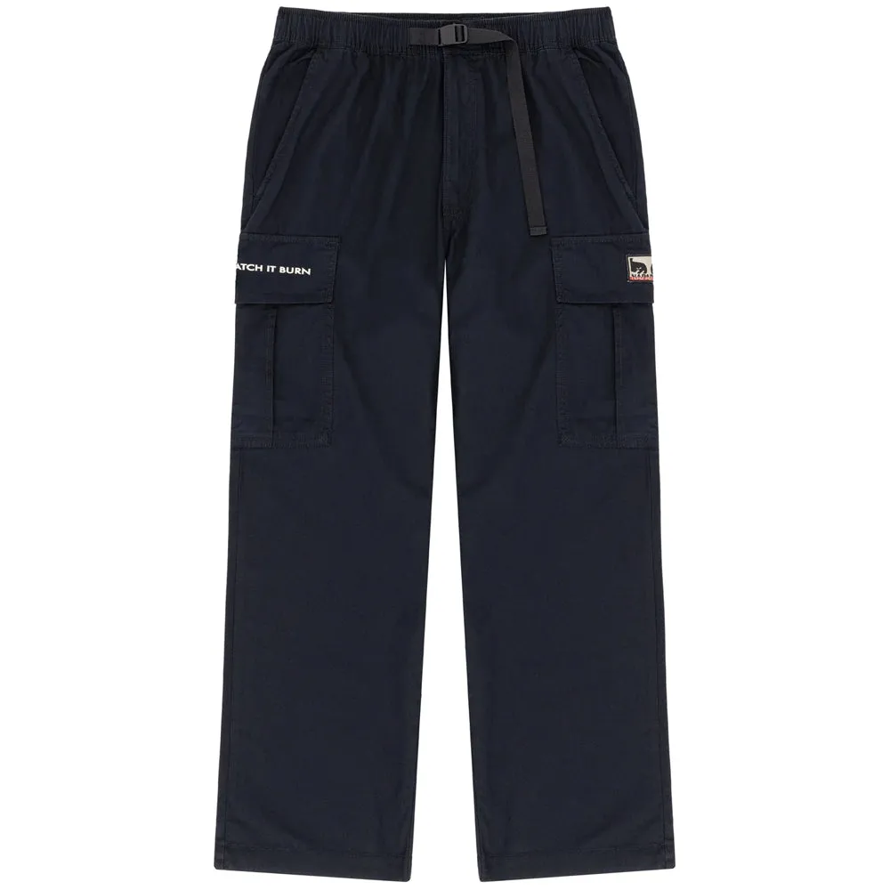 OBEY X NAPAPIJRI DONʼT JUST WATCH IT BURN DRU PANT // BLACK