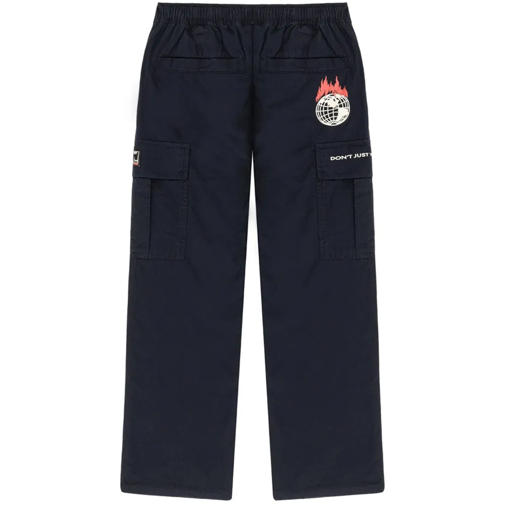 OBEY X NAPAPIJRI DONʼT JUST WATCH IT BURN DRU PANT // BLACK