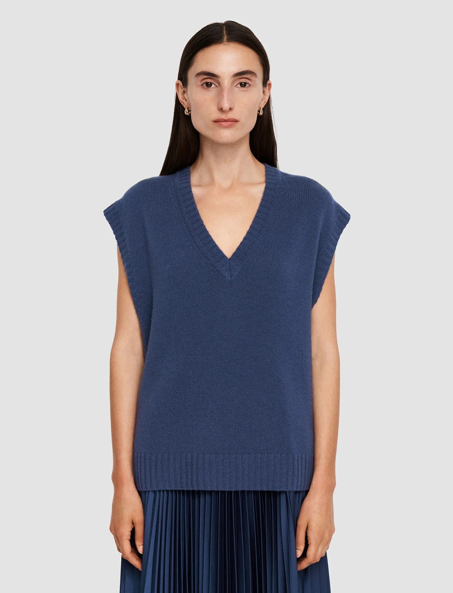 Open Cashmere Vest Harbour