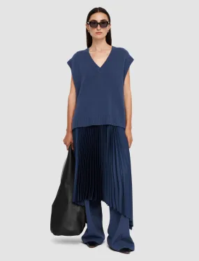 Open Cashmere Vest Harbour